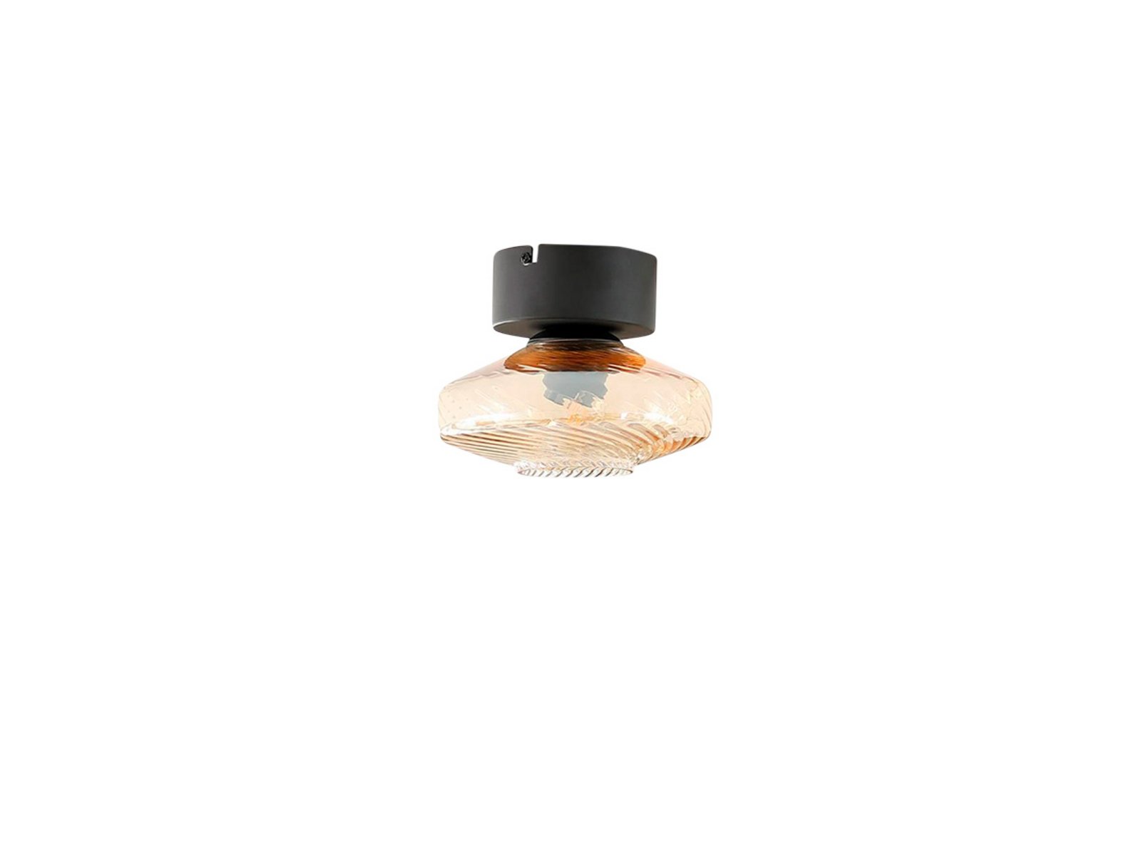 Sylphie Plafond Amber/Black - Lindby