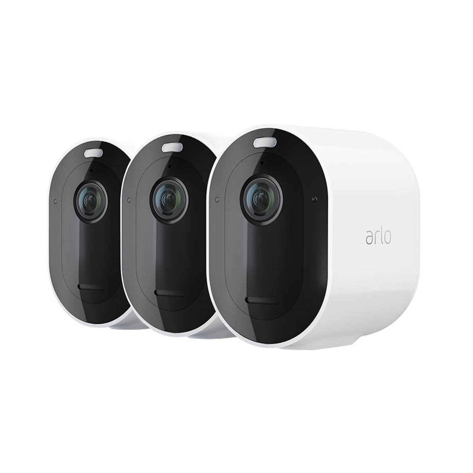 Arlo Pro 4 Sicherheitssystem mit 3 Kameras weiß