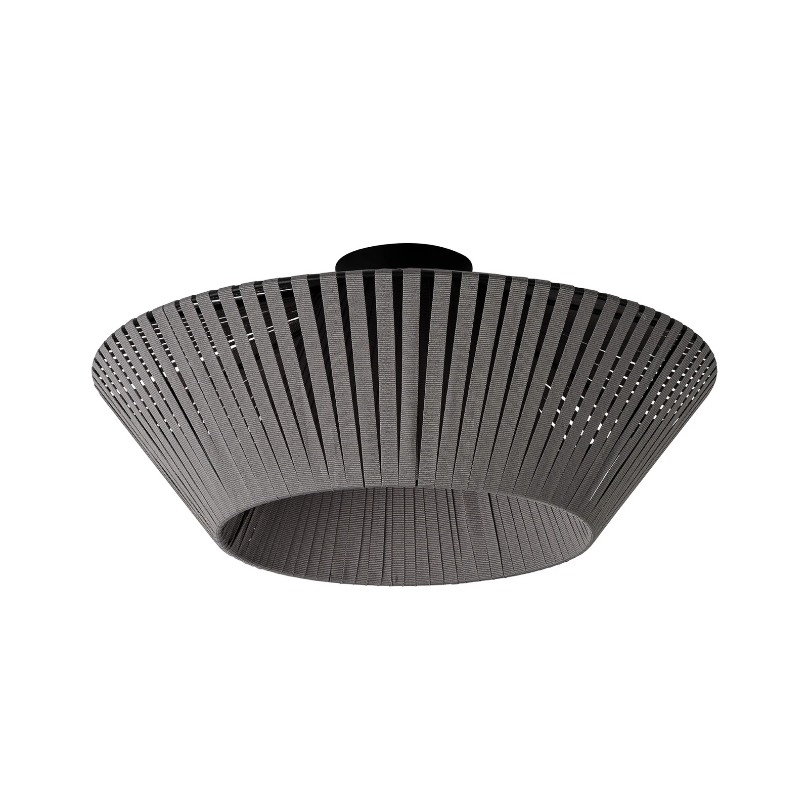 OSRAM stropna svjetiljka Decor Stripes siva, Ø 40,5 cm, tekstil, E27