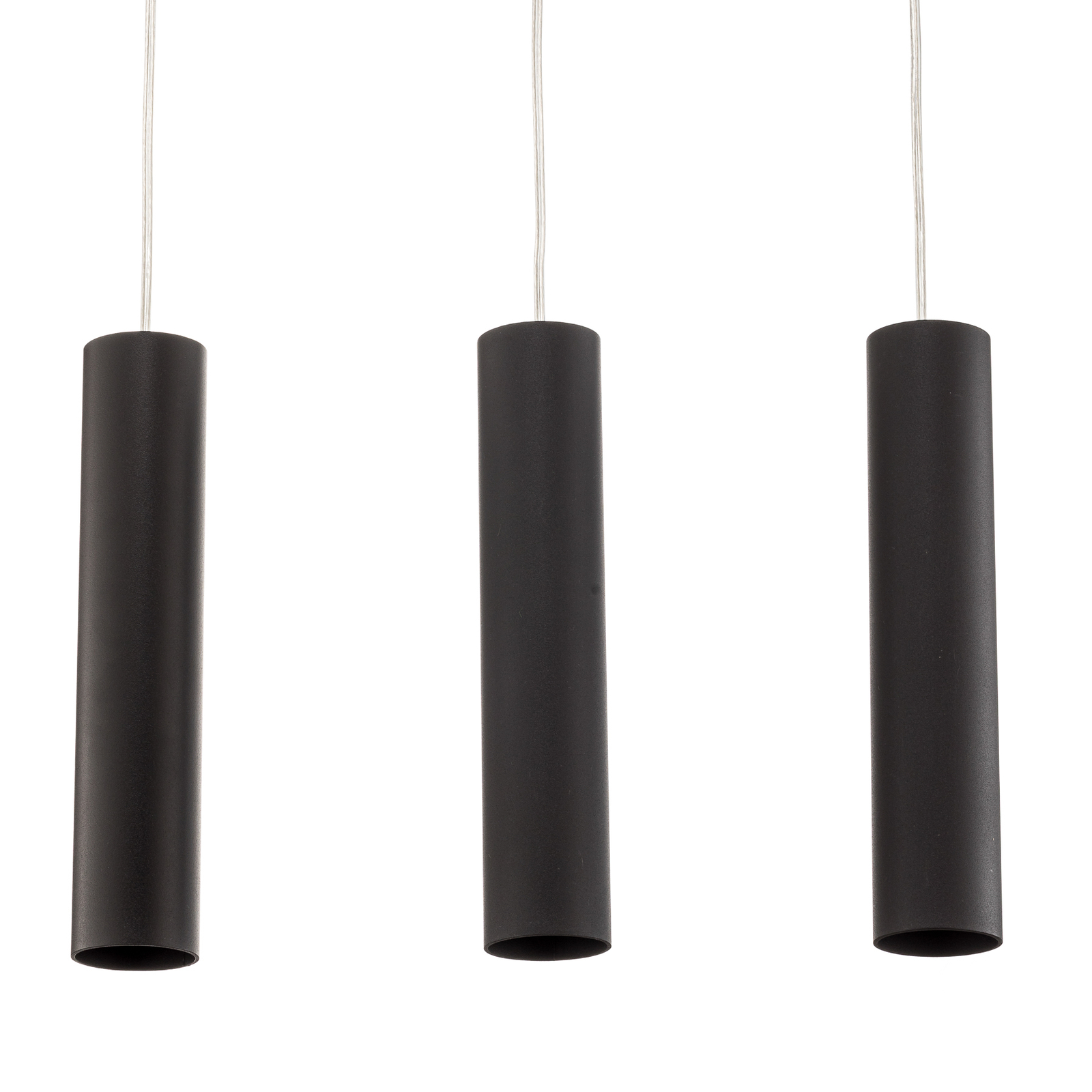 Hanglamp Tube, zwart, 3-lamps