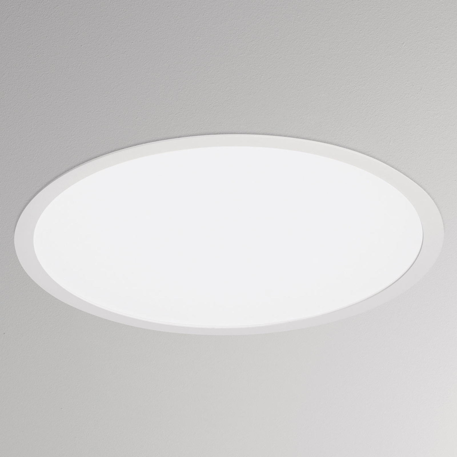 Molto Luce Bado R LED downlight, Ø 67 cm, 44 W, 3,000 K, for Hallway, aluminium, 44 W, energy efficiency: A+