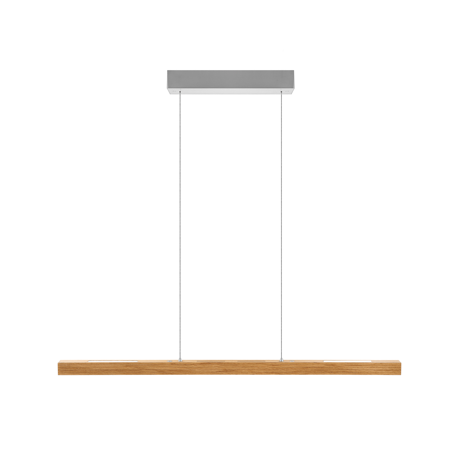 HerzBlut LED-Hängelampe Hermann, Holz, up/down, dimmbar