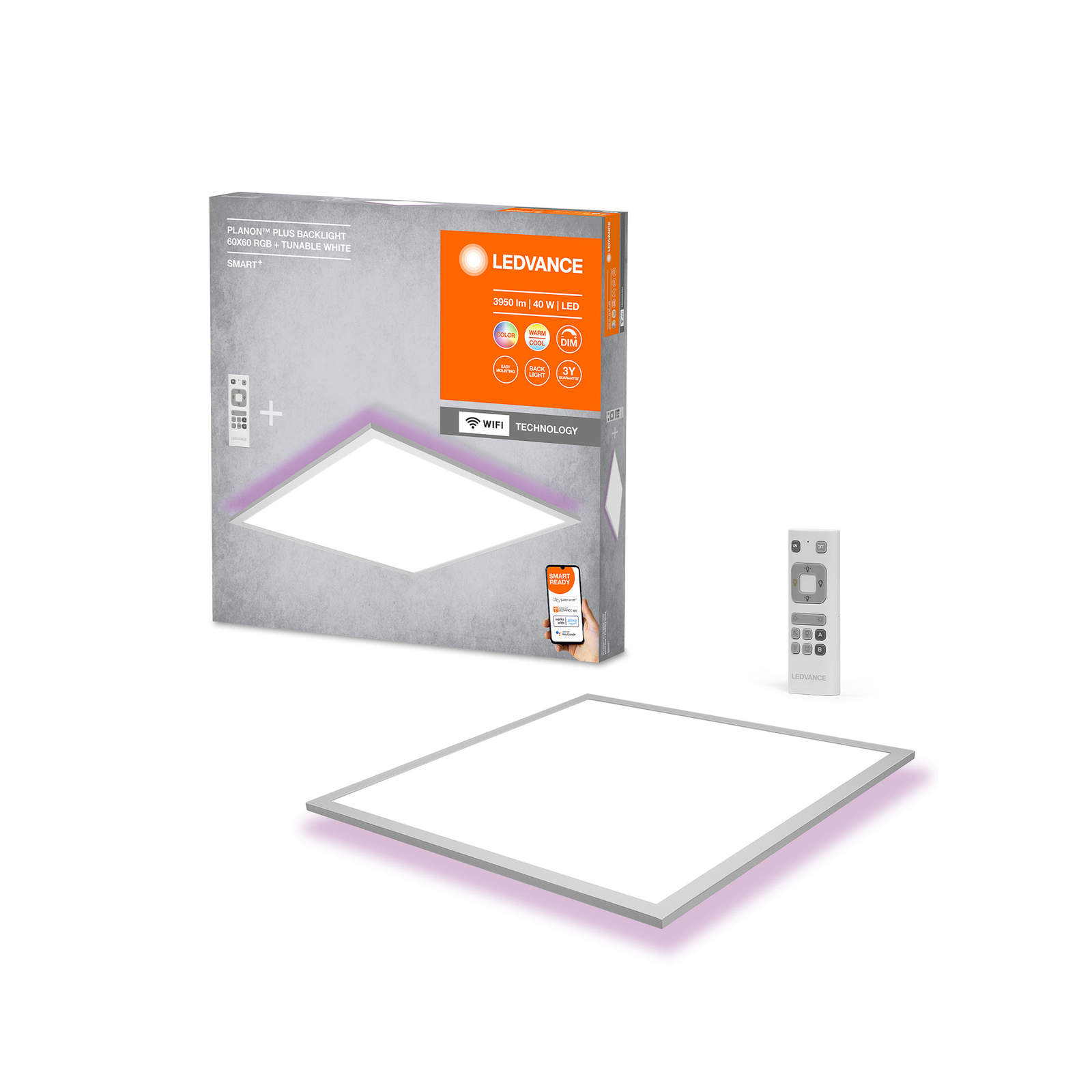 LEDVANCE SMART+ WiFi Planon Plus 60x60cm valkoinen