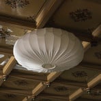 Globen Lighting Lampa sufitowa BLADVERK, biała, Ø 70 cm, tekstylna