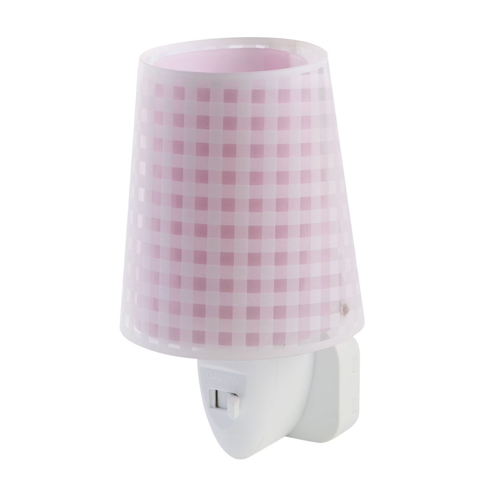 LED-nattlys Vichy i rosa