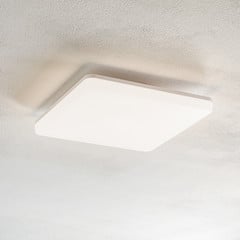 LED-sensorloftlampe Pronto, kantet, 33x33cm