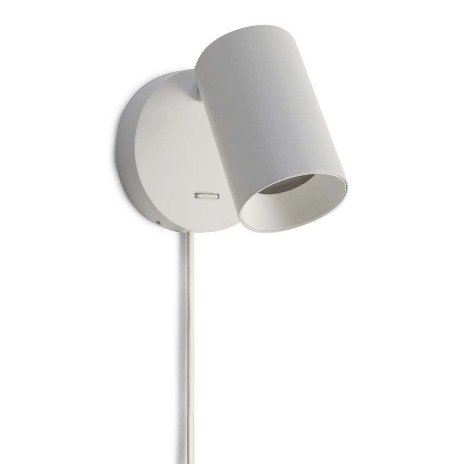 SpotOn Circle1 Aplique de Pared w/Switch Blanco - Antidark