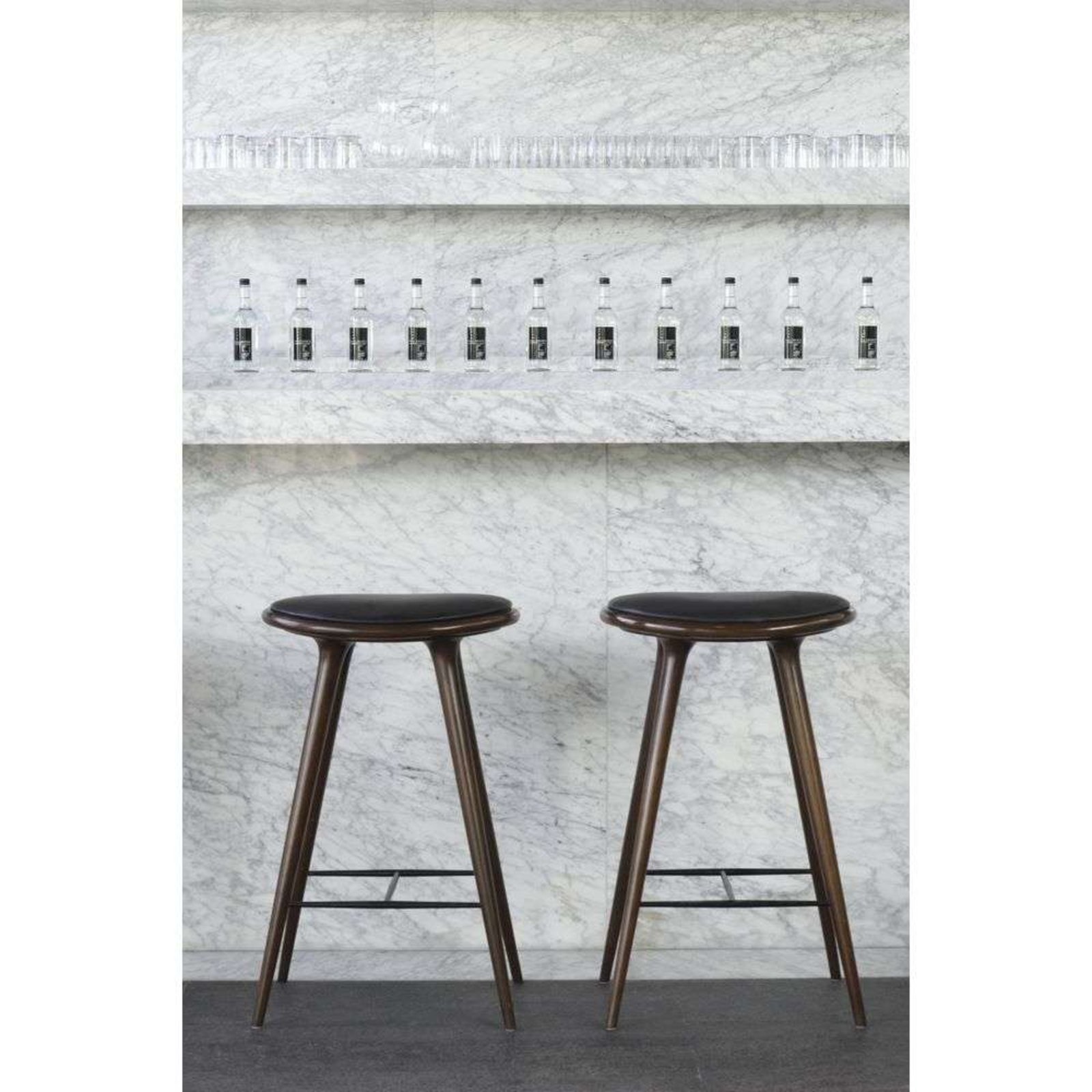 High Stool H69 Sirka Grey Stained Oak - Mater