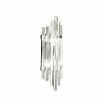 KOLARZ wall lamp Ontario, clear/chrome-coloured, height 31 cm, glass