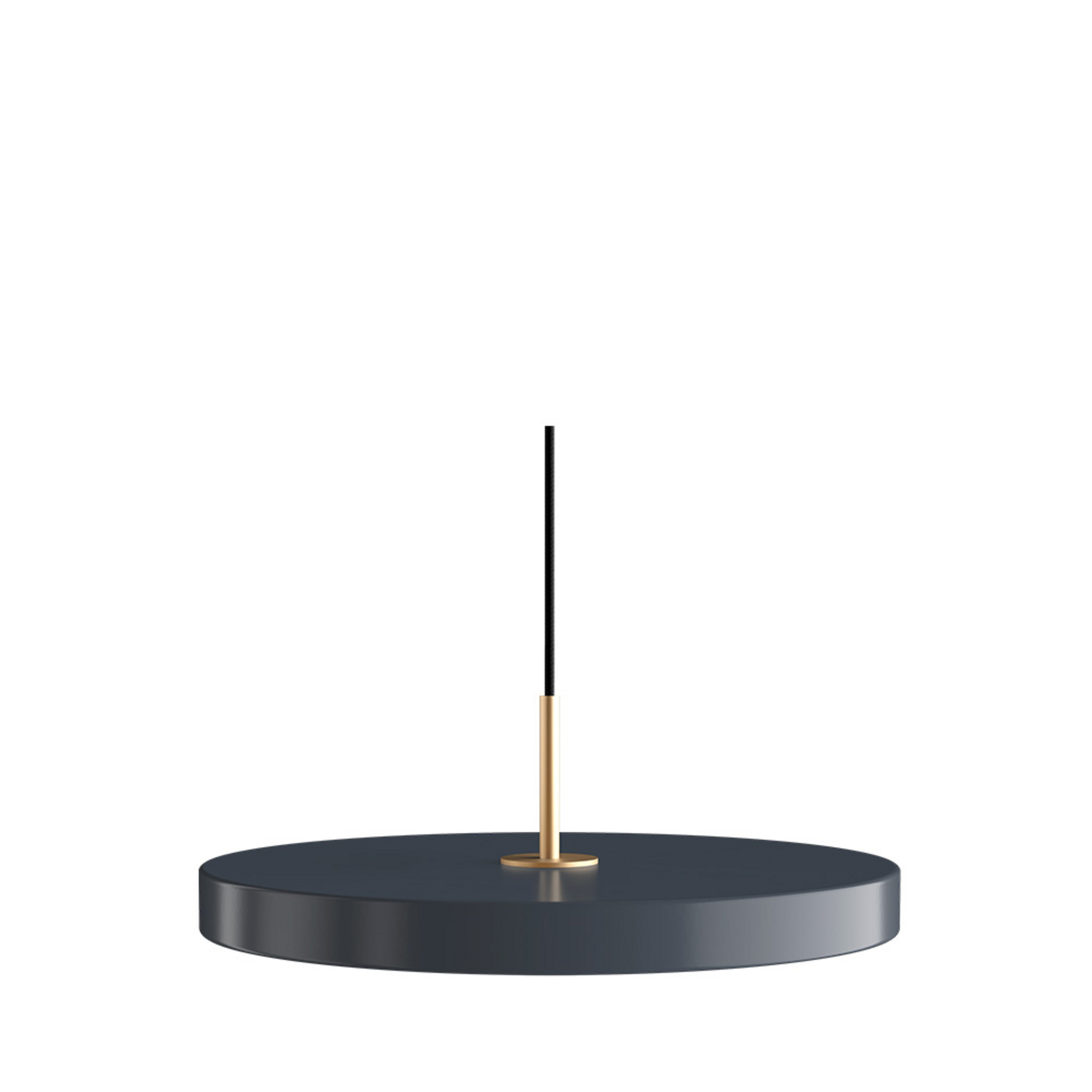 Asteria Plus Pendel Medium Anthracite Grey/Brass - UMAGE