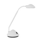 MAULarc Lámpara de mesa LED con brazo flexible, blanca