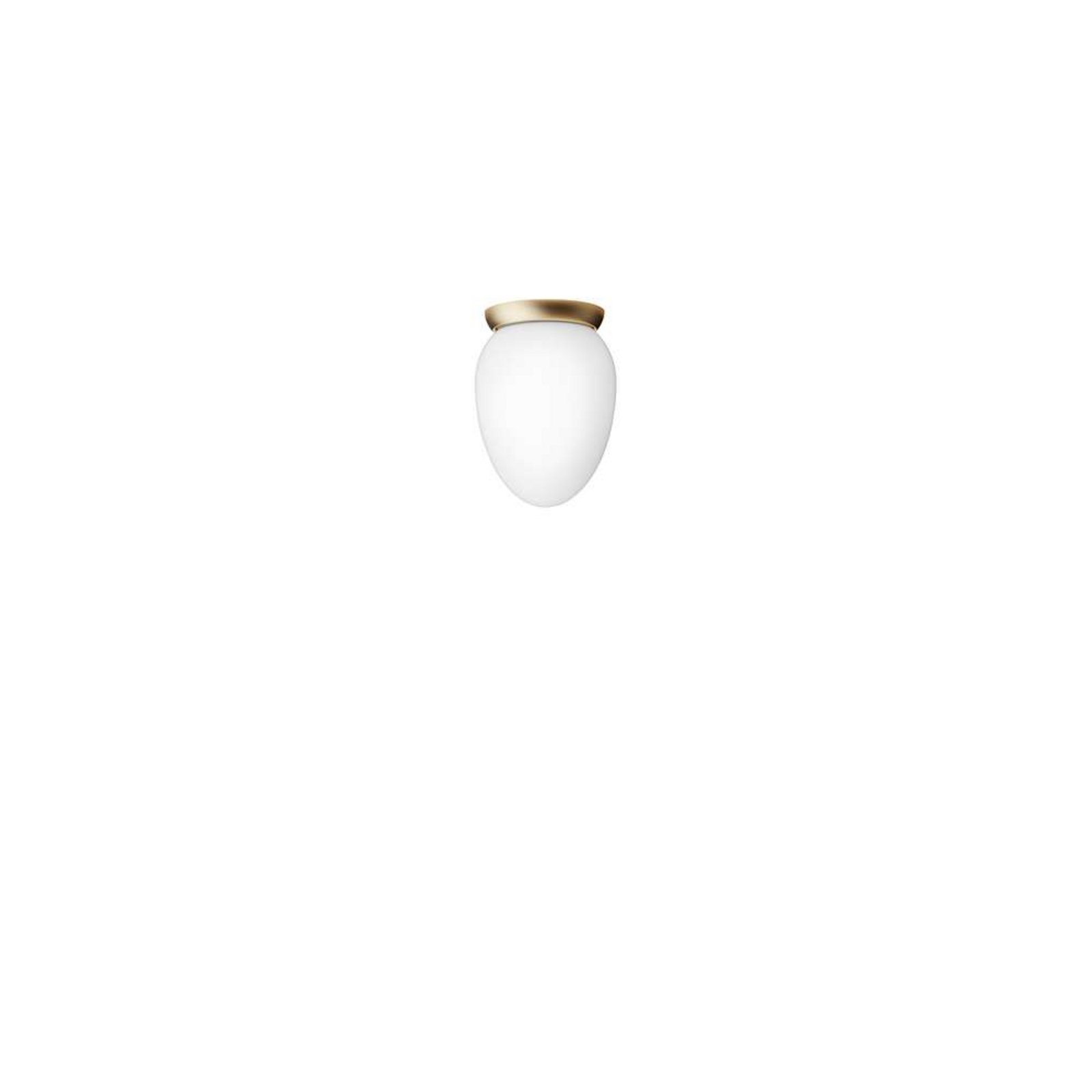 Rizzatto 171 Wall Lamp/Ceiling Lamp Satin Brass/Opal - Nuura