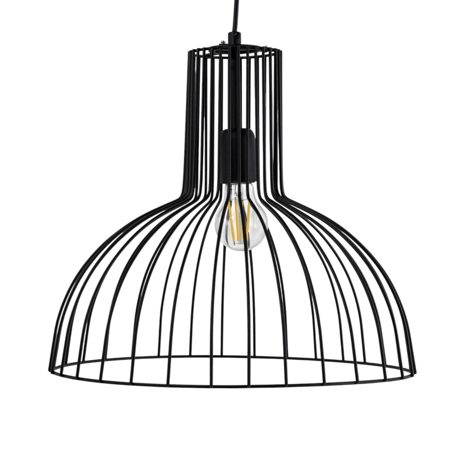 Hanglamp Fellini MR-672, zwart, metaal, Ø 38 cm