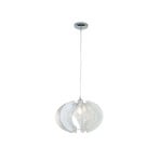 Ilenia pendant light lampshade silver/clear