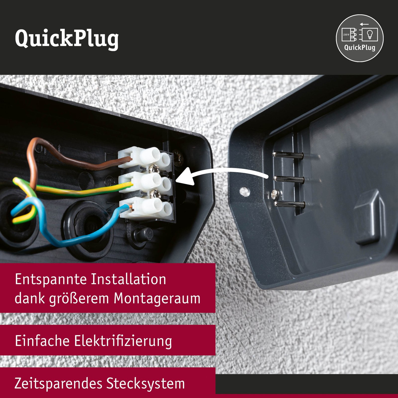 Azalena LED-Außenwandleuchte Sensor weiß - Paulmann