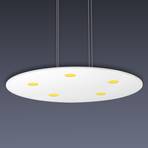 Suspension LED ronde Sunia avec variateur tactile