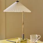 HAY Matin 380 Lampe de table LED plissée, blanc