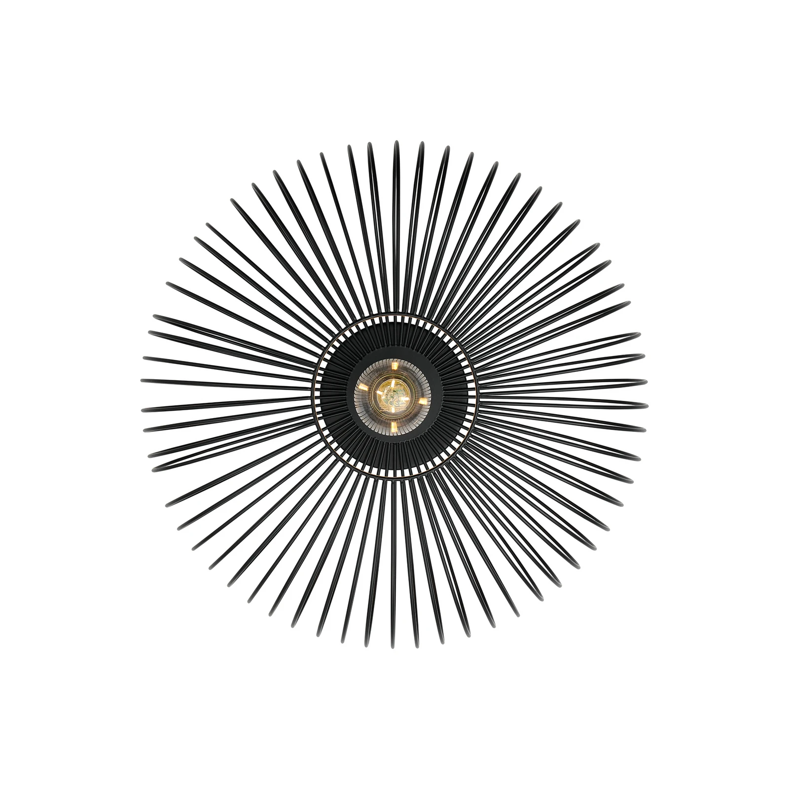 Plafon Beroni, metal, crna
