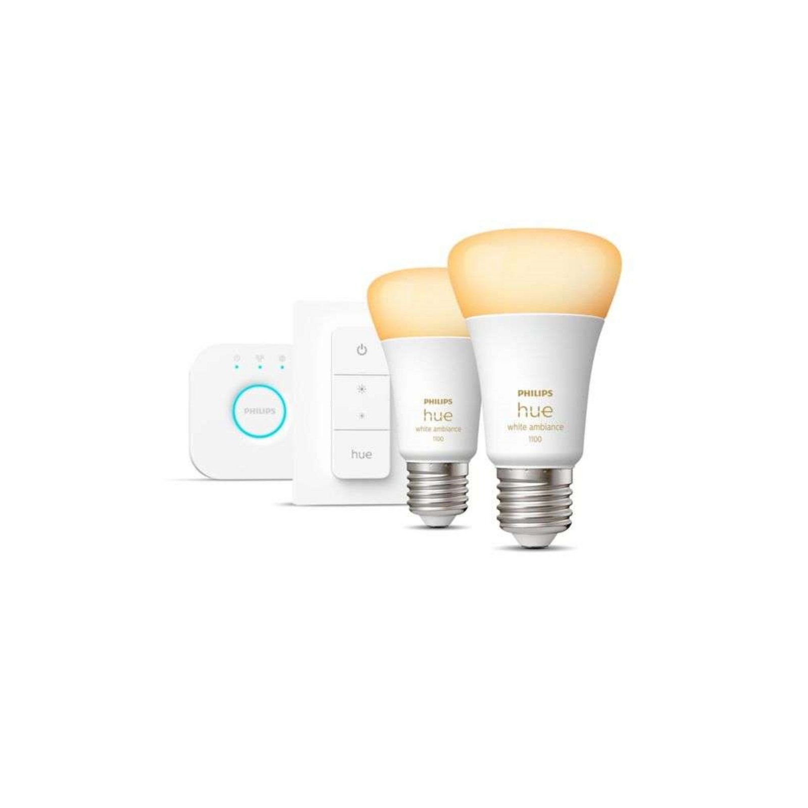 Philips Hue White Amb. 8W Bluetooth Steleter Kit 2 E27 - Philips Hue