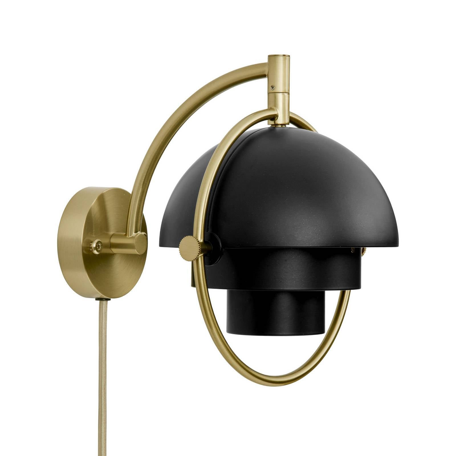 GUBI Wandleuchte Multi-Lite, schwarz, Metall, G9