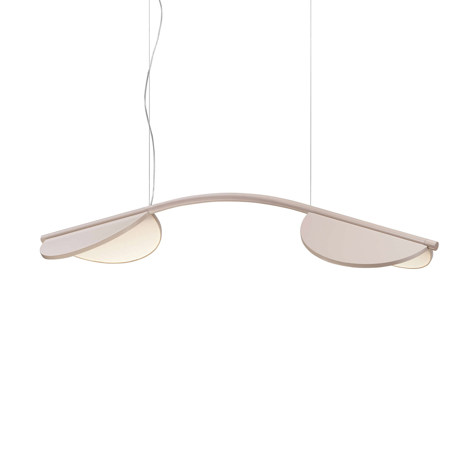 FLOS Almendra Arch LED hanging light, two-bulb