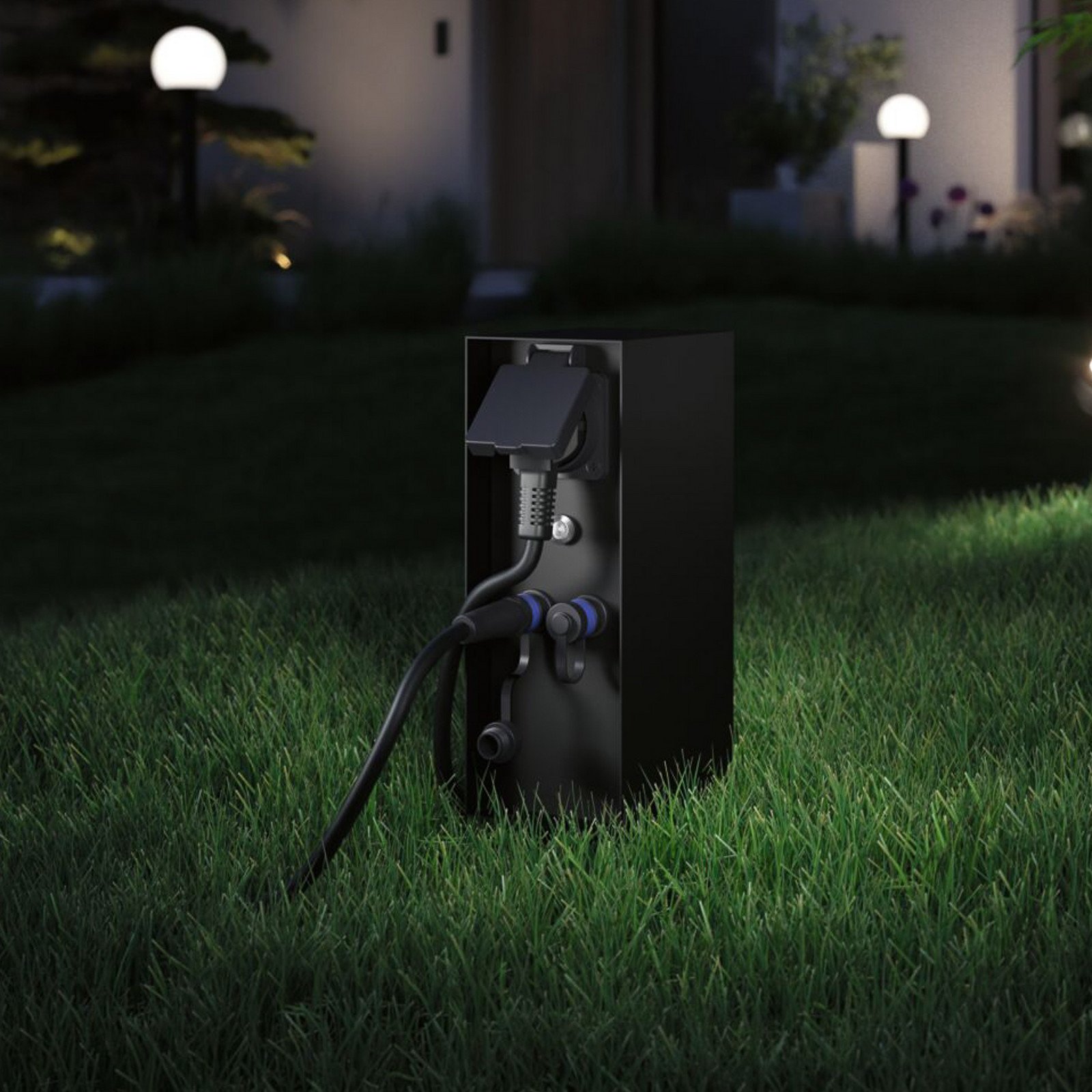 Paulmann Plug & Shine priză coloană Rio Sensor - antracit - Metal