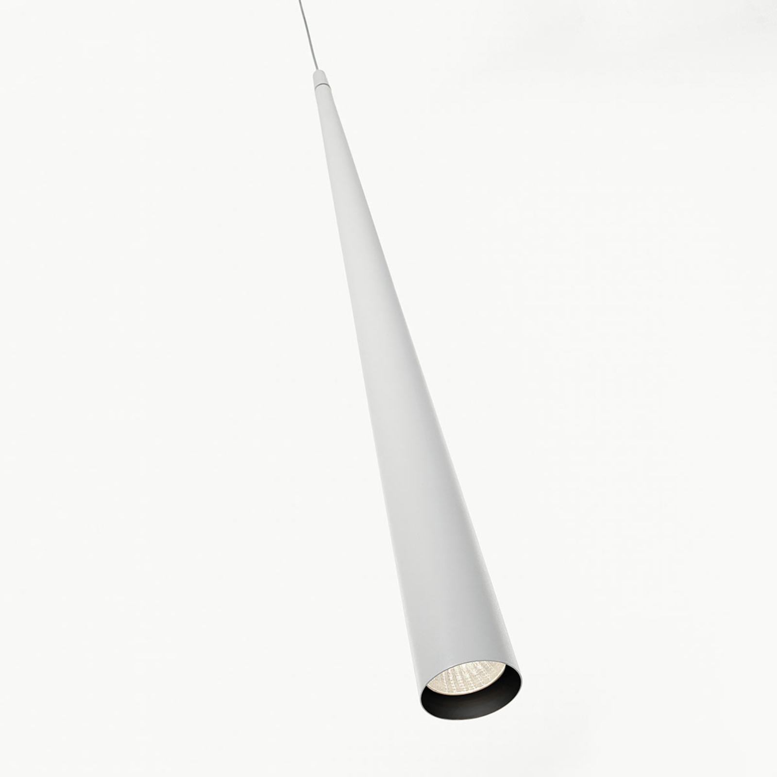 Smal LED pendellampe Micro S50, hvid