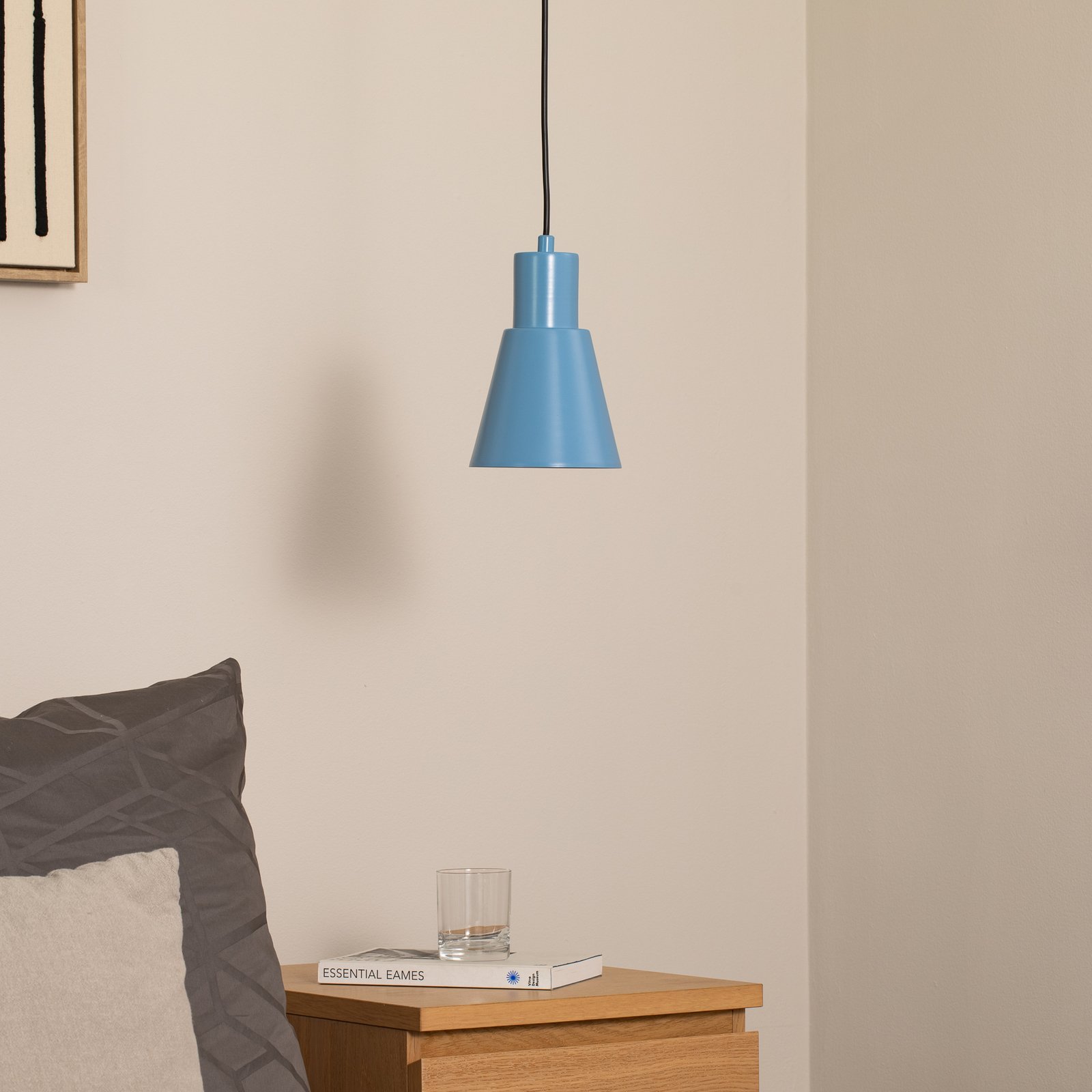 Visoka svetilka Konikkem, svetlo modra, kovina, Ø 14 cm, E27 Visoka svetilka Konikkem, svetlo modra, kovina, Ø 14 cm, E27