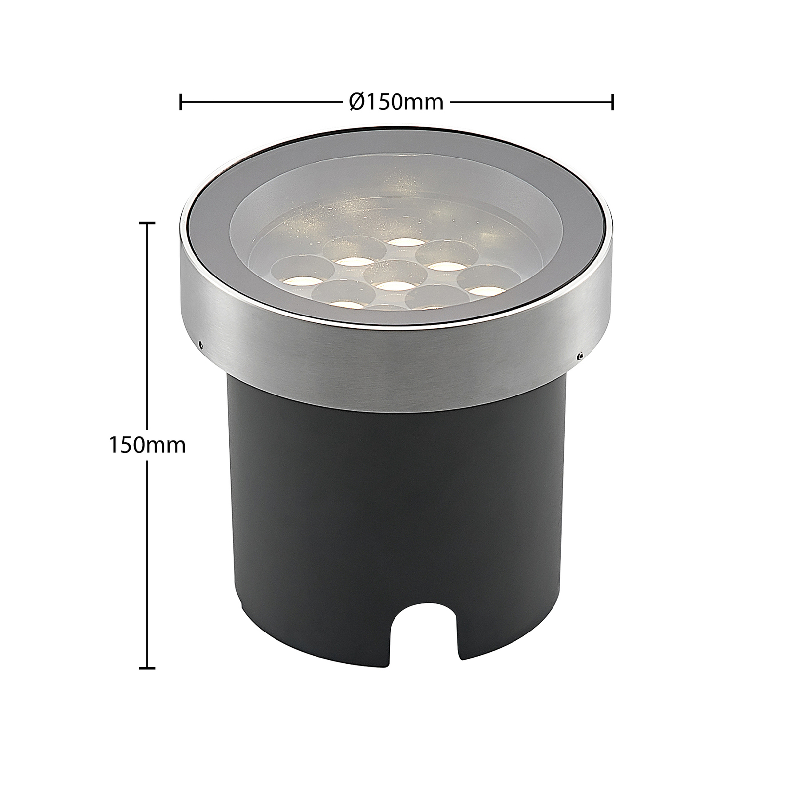 Arcchio Gerrie -LED-uppovalaisin Ø 15 cm, kirkas