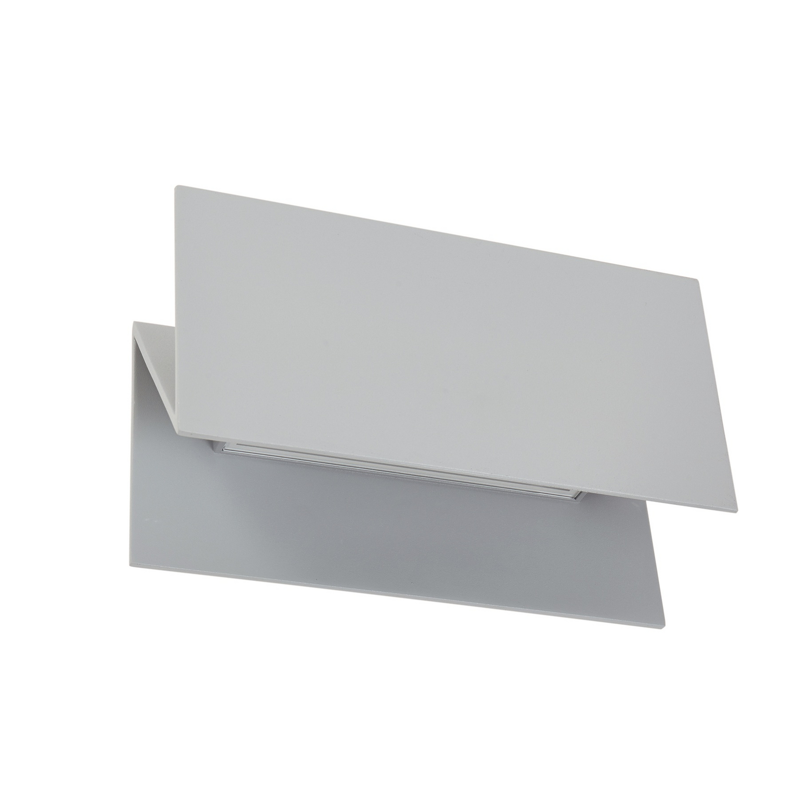 Lucande applique d'extérieur LED Meja, gris, aluminium, 27cm, IP54