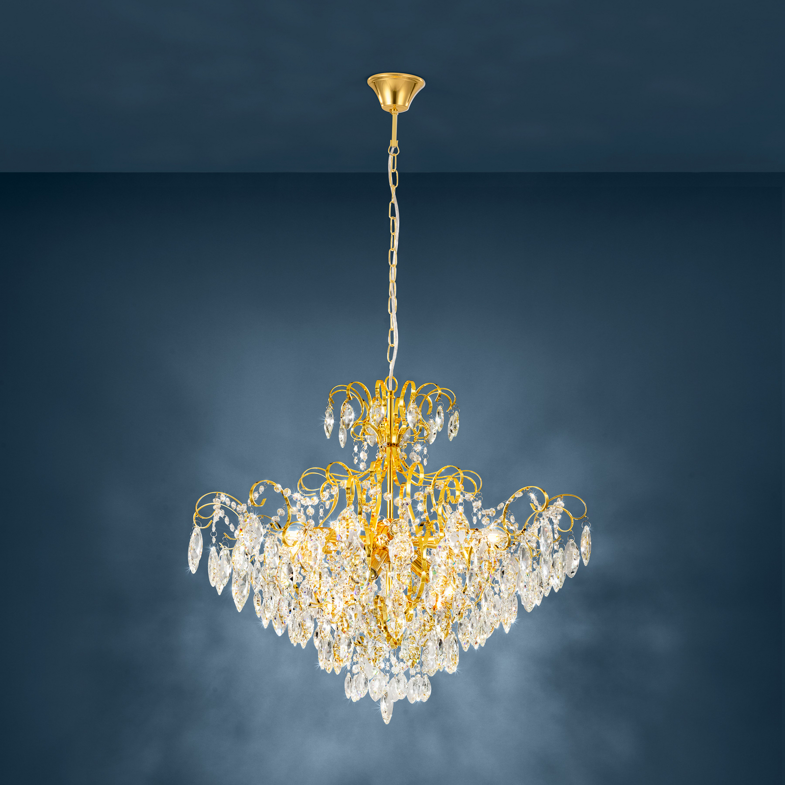 Lustre Fenoullet, laiton, Ø 74 cm - Stars of Light