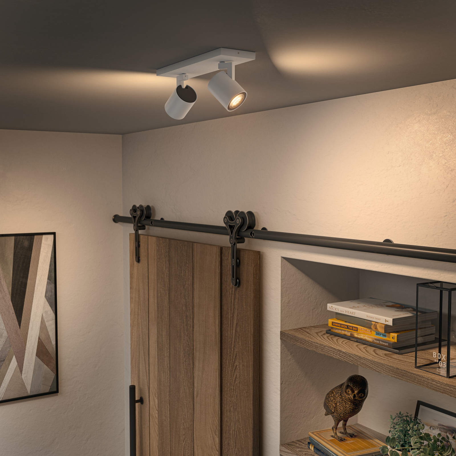 Runner Spot vit, 2 lampor GU10-dimmer – Philips Hue Runner Spot vit, 2 lampor GU10-dimmer – Philips Hue