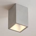 Gerda beton mennyezeti lámpa, szögletes forma
