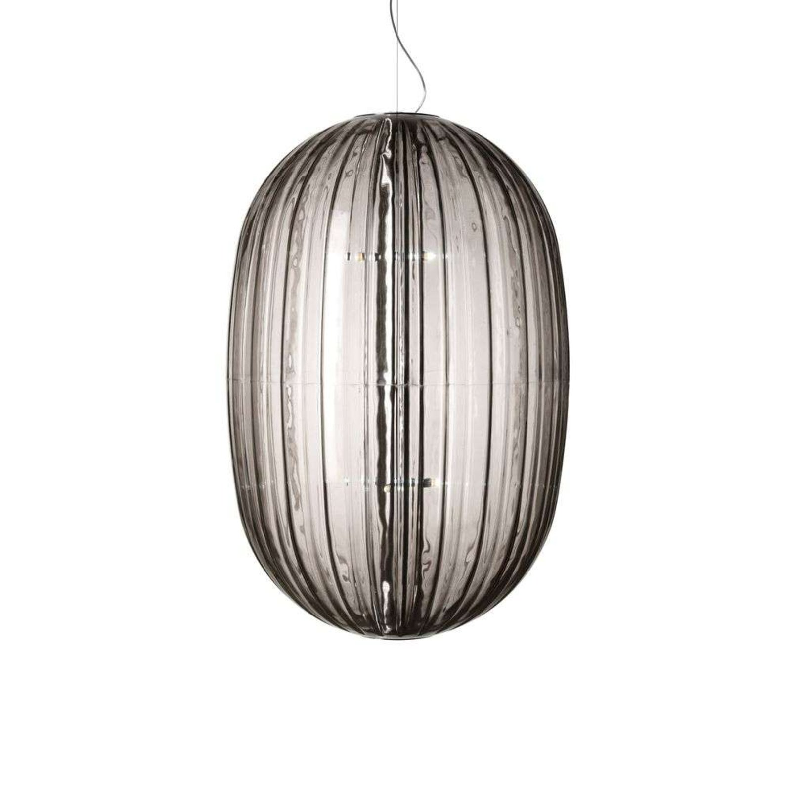 Plass Large Lustră Pendul Grey 4,9m - Foscarini