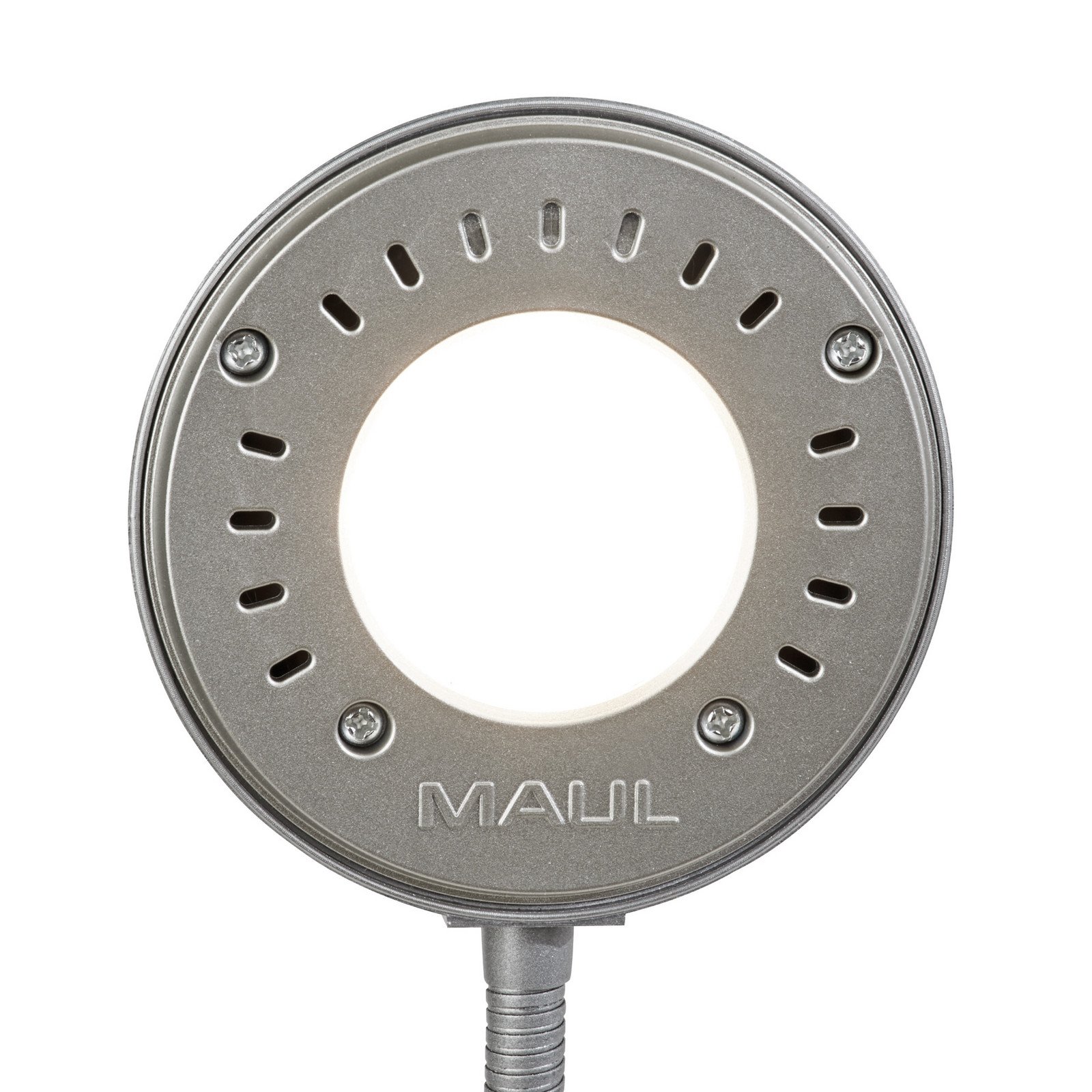 Lampă de masă cu LED MAULarc argintie înălțime 38 cm flexibilă - Studiu / Birou - modern - Metal