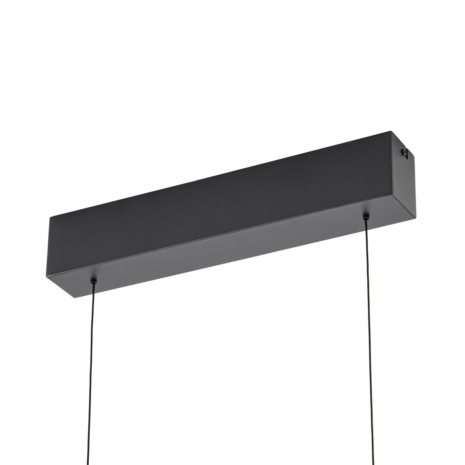 Suspension LED Lisene, chêne/noir, CCT, 117 cm - Quitani