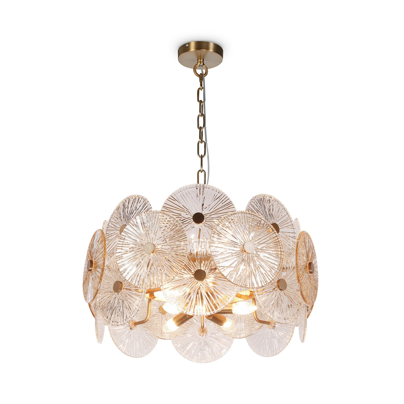 Maytoni κρεμαστό φωτιστικό Aster, γυαλί, Ø 62.6 cm, 8 x E14