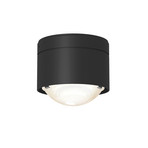 Puk! 80 One spot LED soffitto lente nero satinato