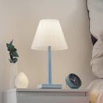 Rotaliana Dina+ T1 LED rechargeable table lamp light blue