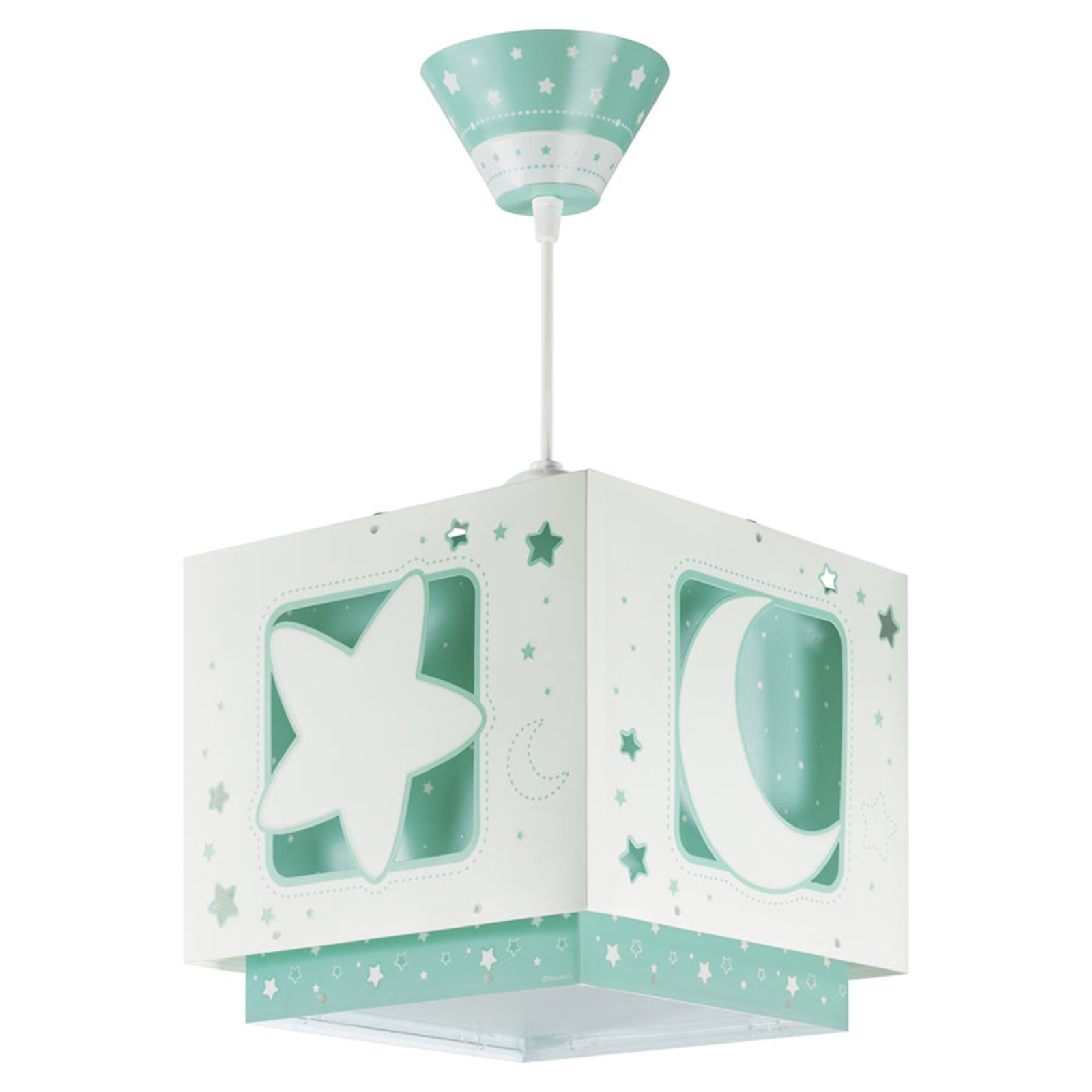 Fluoreszierende Hängeleuchte Nachthimmel grün | Lampenwelt.at