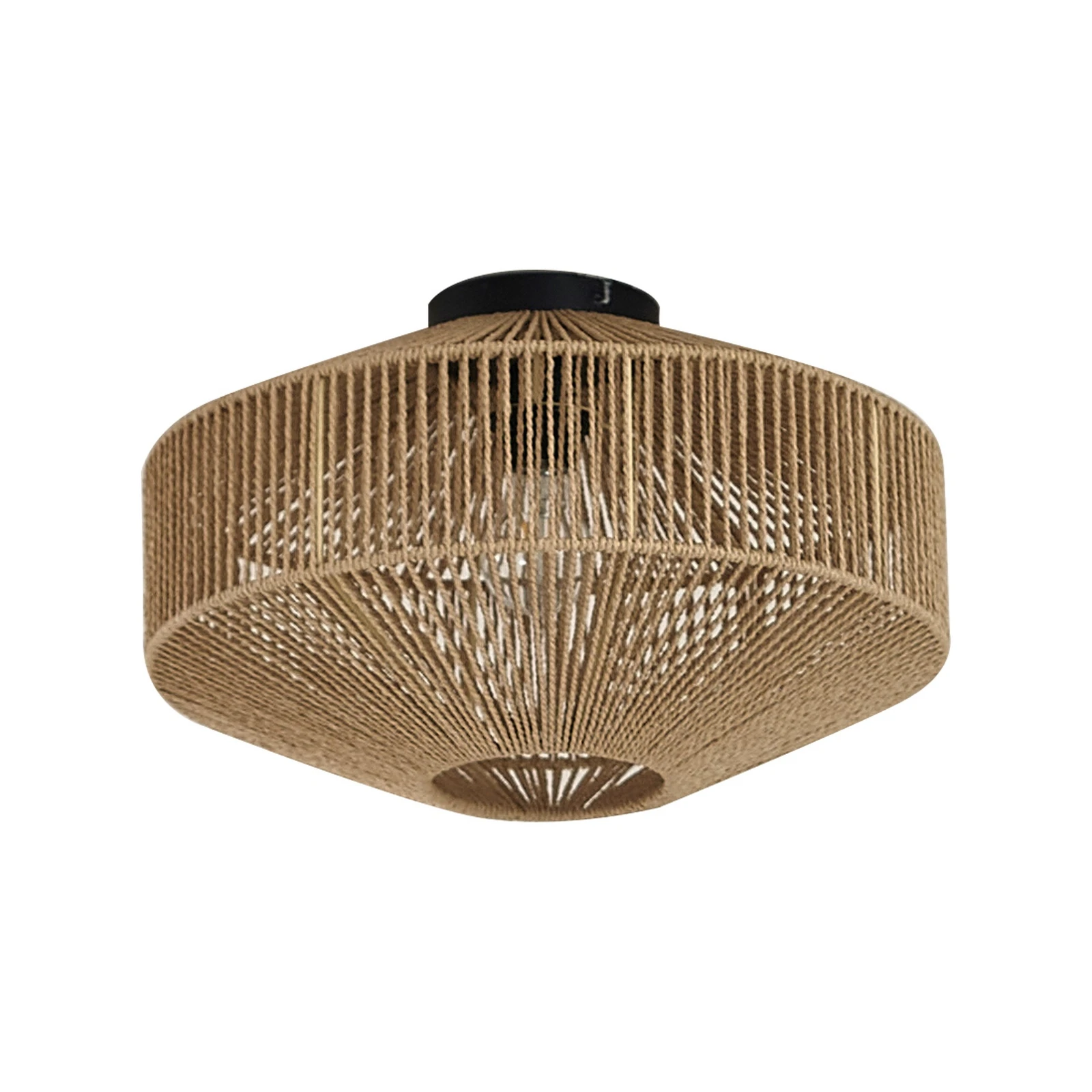 Lindby Sorino plafondlamp, papier, ijzer, Ø 40 cm