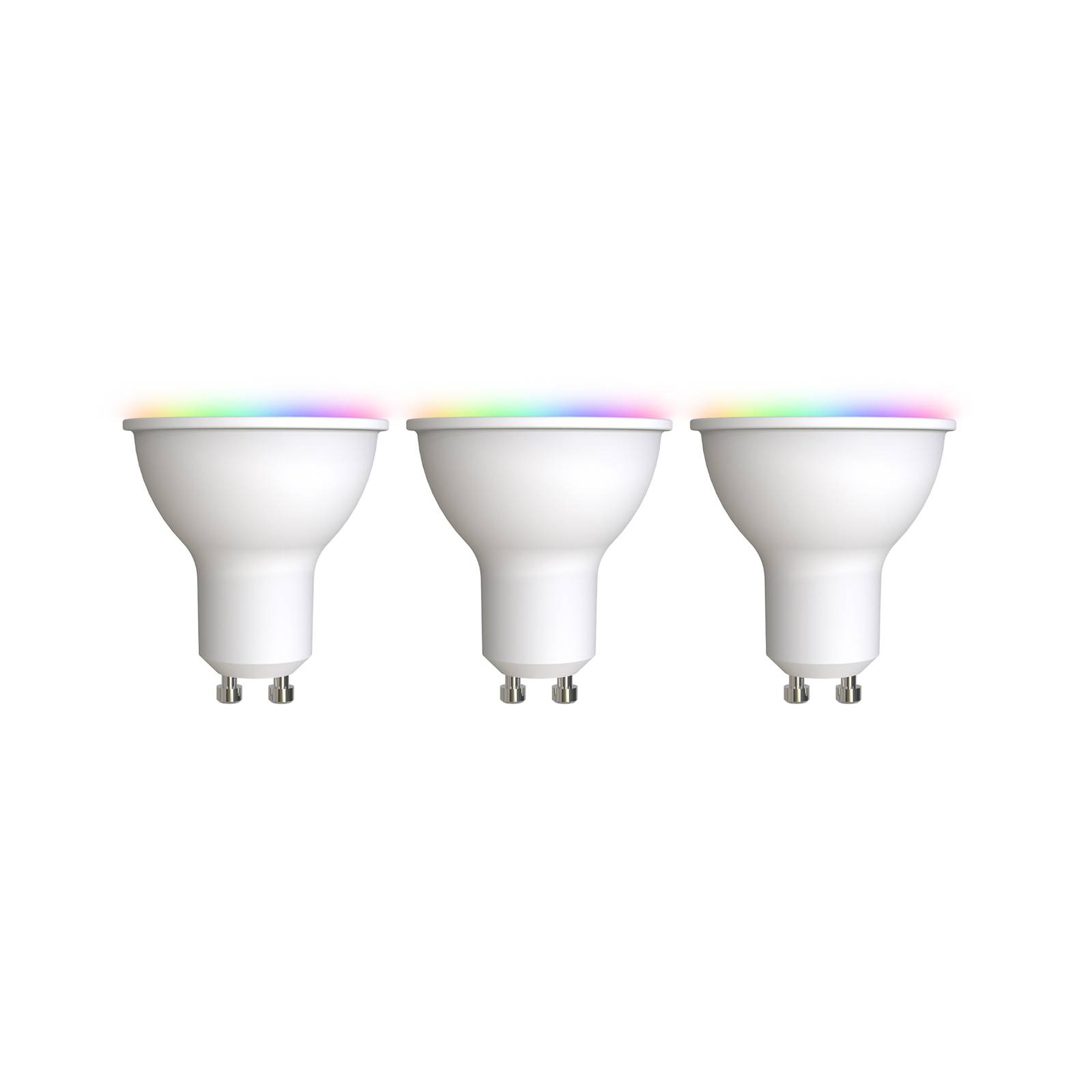 LUUMR Smart LED GU10 plast 4,7W RGBW CCT Tuya opal sett med 3 stk
