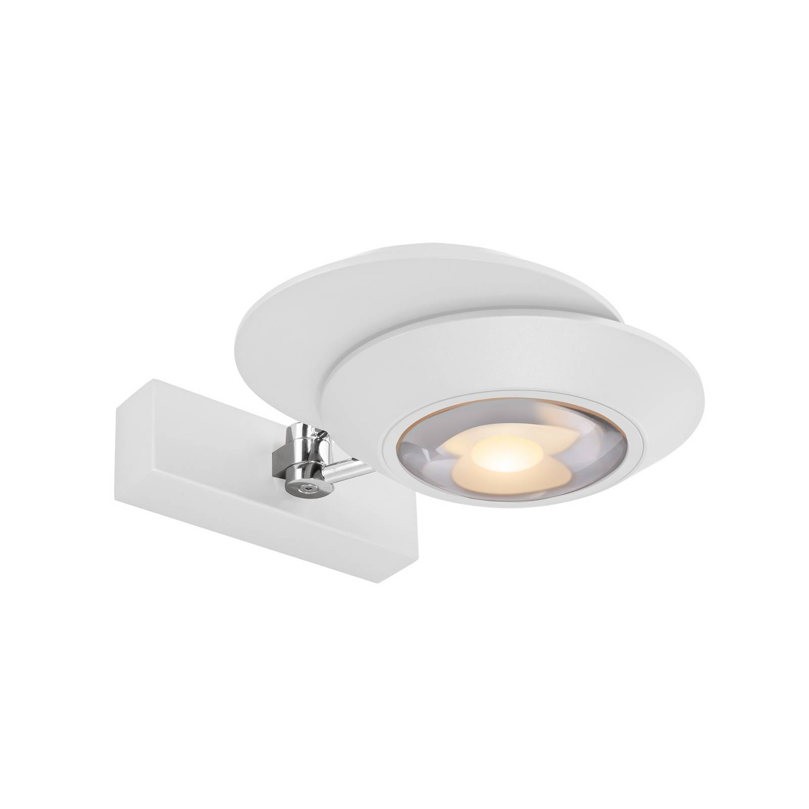 LED-Wandlampe PURE Oculis, weiß, 30 cm, Eisen/Glas, 2-flg.