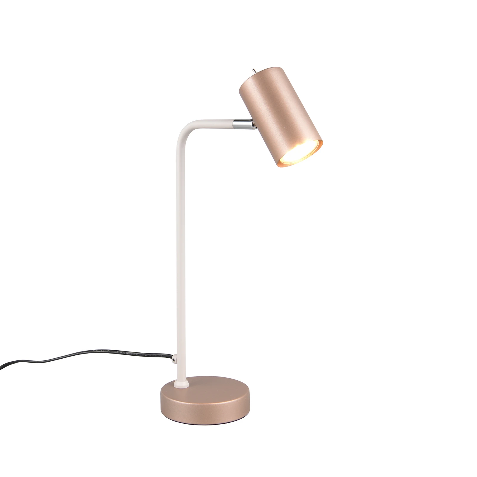 Lampe à poser Marley, brun/gris clair, hauteur 45 cm, métal