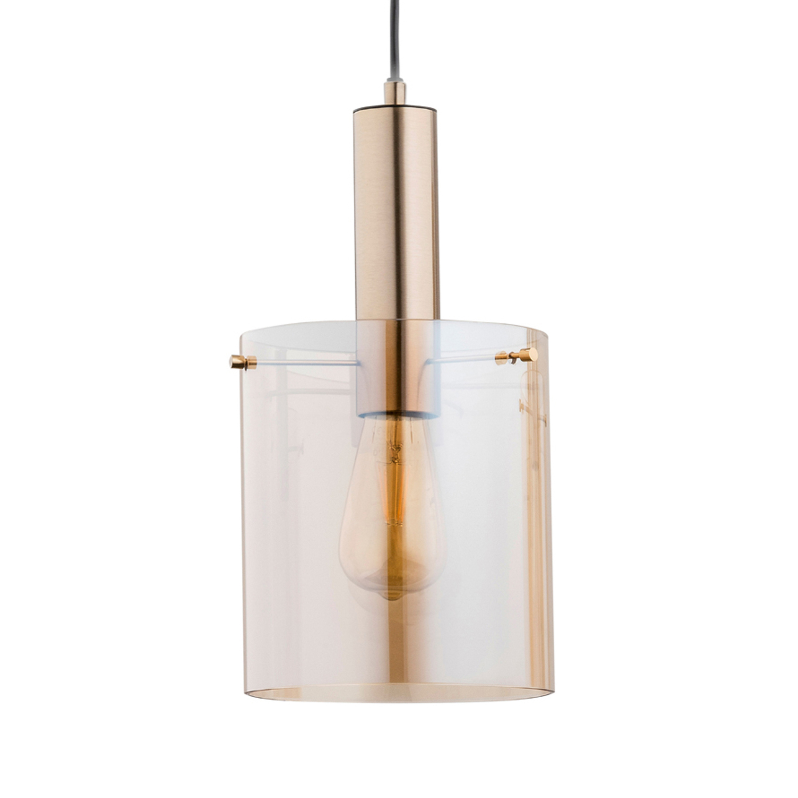 Suspension Calena, une lampe, dorée