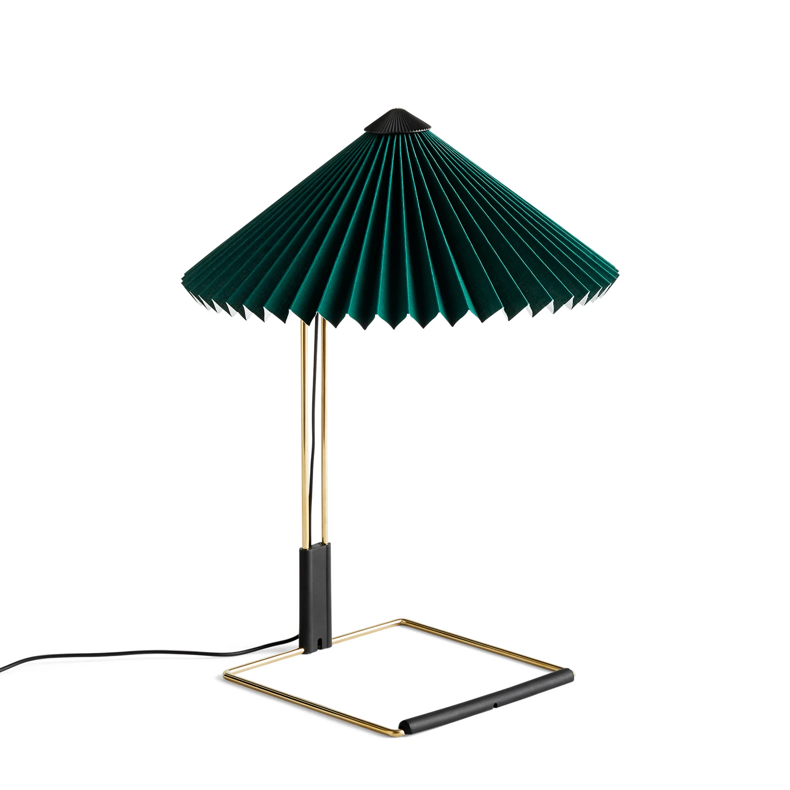 Lampe à poser LED HAY Matin, vert/laiton, hauteur 38 cm