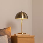 Stolní lampa Varzan 10857, starozlatá, kov, výška 50 cm