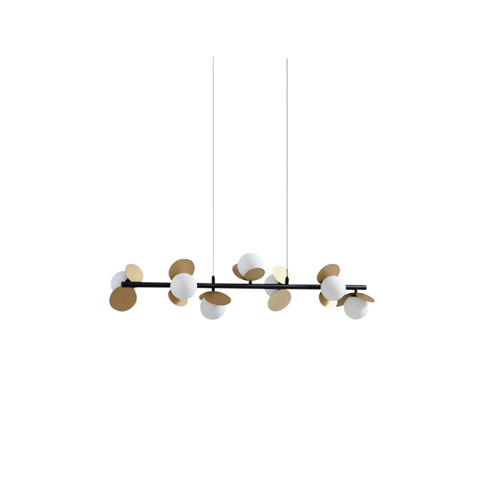 Pallo 7 LED Taklampa Svart/Guld - Lucande