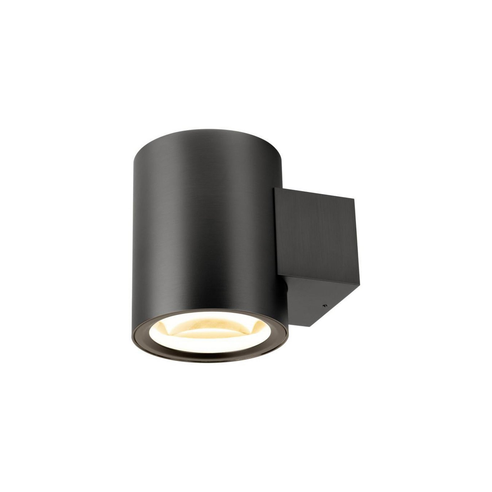 SLV LED wall light Oculus, bronze-coloured Ø 9 cm, dimmable to warm