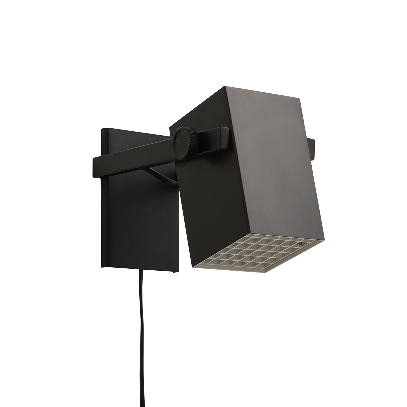 FRANDSEN wandlamp BF Quadro, zwart, breedte 14 cm, metaal